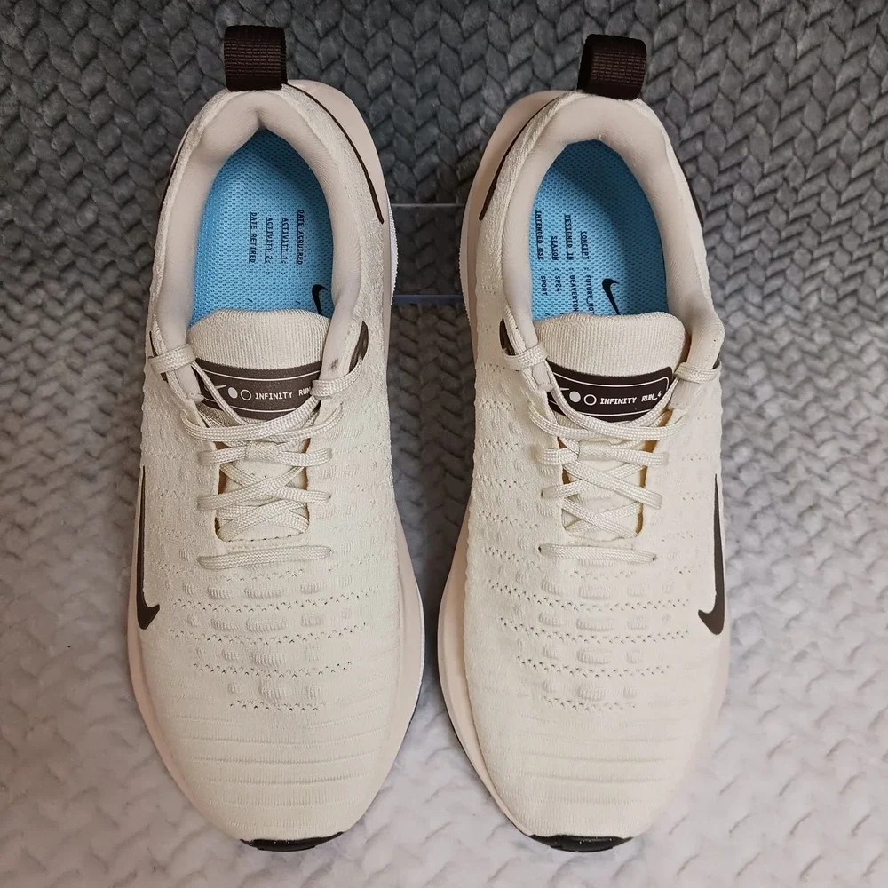 Nike React Infinity Run 4 Coconut Brown Women's Walking Running Shoes Size 11.5